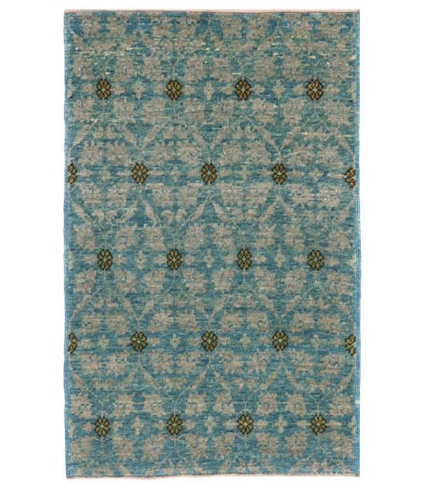 Mamluk Wagireh Rug with Flower Lattice Design