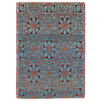 Mamluk Wagireh Rug with Jerrehian Border Design