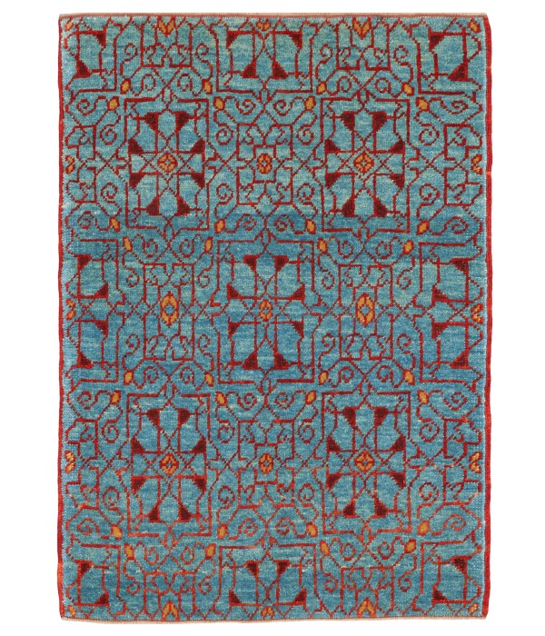 Mamluk Wagireh Rug with Jerrehian Border Design