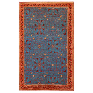 Mamluk Wagireh Rug with Jerrehian Border Design