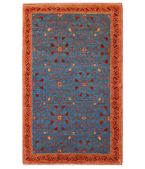 Mamluk Wagireh Rug with Jerrehian Border Design