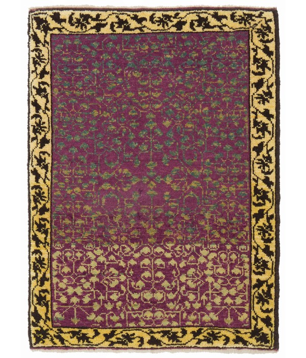 Mamluk Wagireh Rug with Leaf Lattice Design