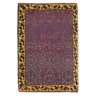 Mamluk Wagireh Rug with Leaf Lattice Design