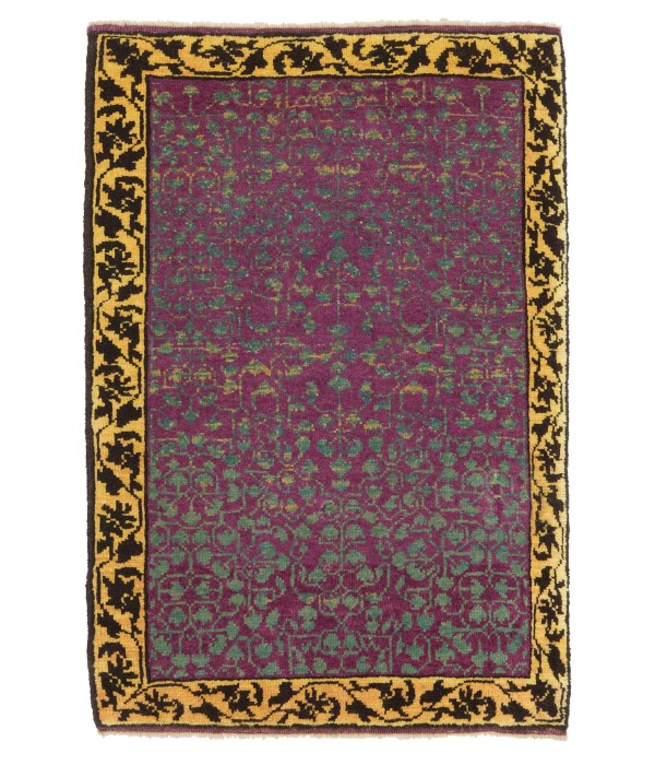 Mamluk Wagireh Rug with Leaf Lattice Design