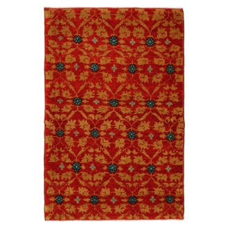 Mamluk Wagireh Rug with Flower Lattice Design