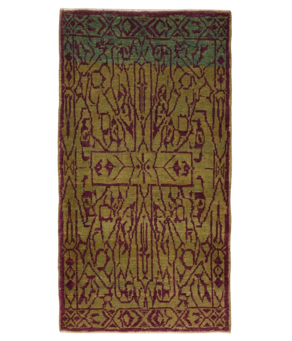 Mamluk Wagireh Rug with Geometric Design