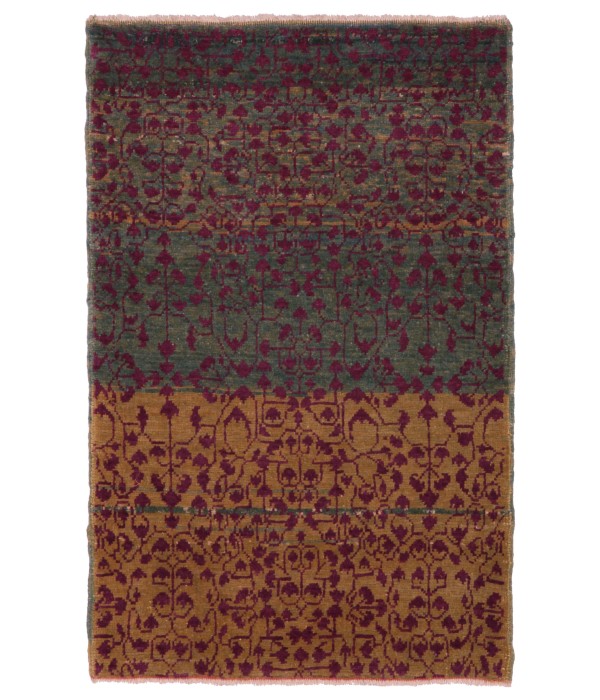 Mamluk Wagireh Rug with Leaf Lattice Design