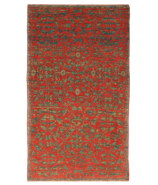 Mamluk Wagireh Rug with Leaf Lattice Design