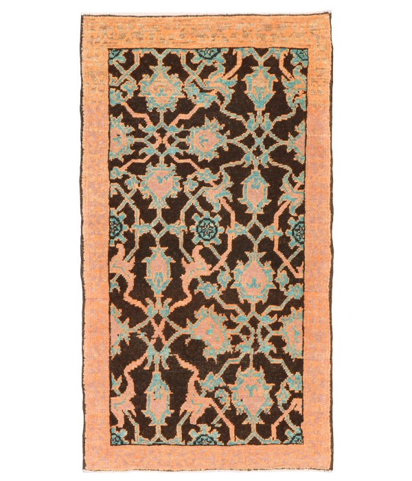 Mamluk Wagireh Rug with Palmette Lattice Design