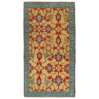 Mamluk Wagireh Rug with Palmette Lattice Design