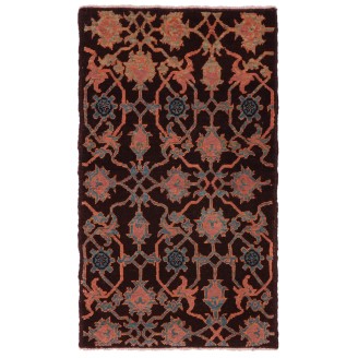 Mamluk Wagireh Rug with Palmette Lattice Design