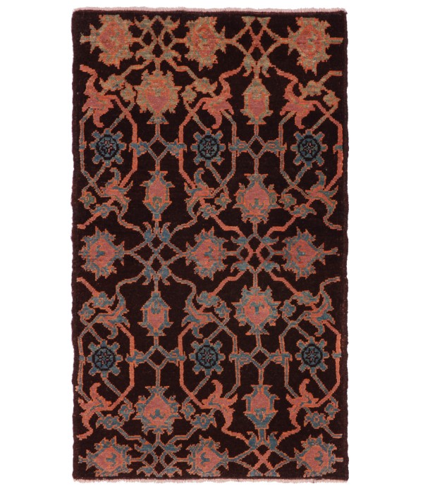 Mamluk Wagireh Rug with Palmette Lattice Design