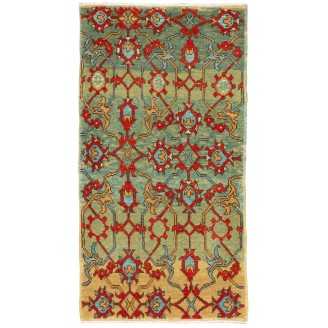 Mamluk Wagireh Rug with Palmette Lattice Design