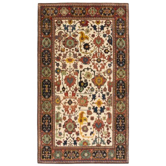 Flower and Leaf Lattice Rug