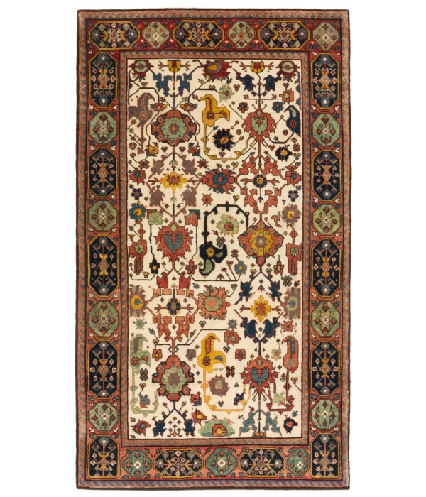 Flower and Leaf Lattice Rug