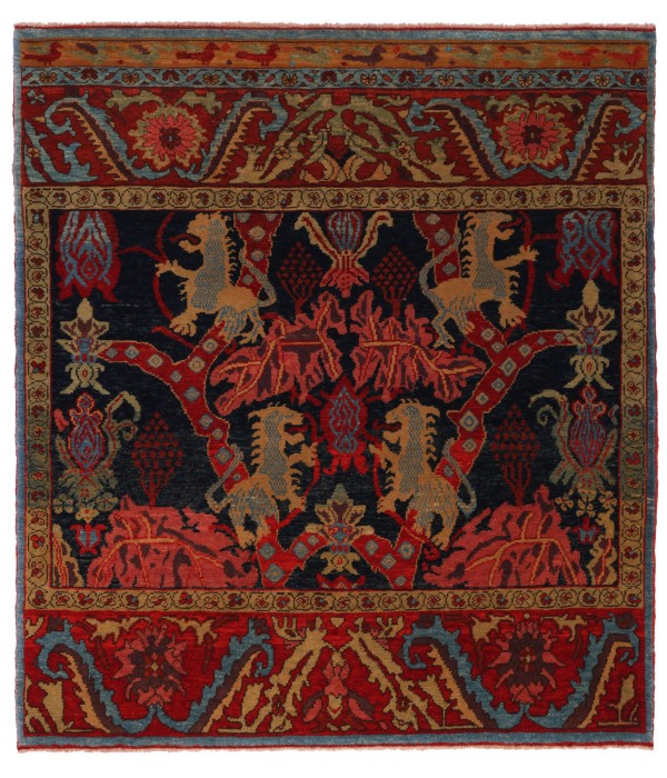 Bidjar Rug with Lion Design