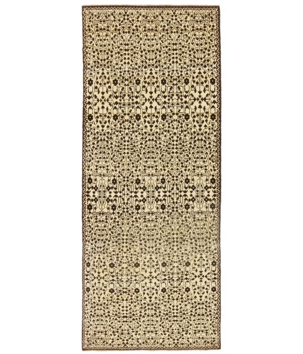 Mamluk Modern Rug with Leaf Lattice Design
