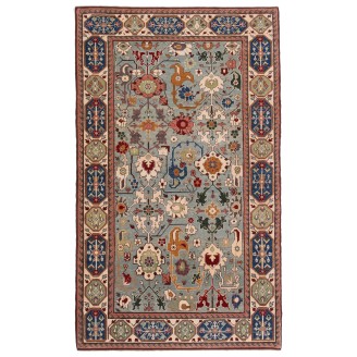 Flower and Leaf Lattice Rug