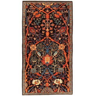 Gerous Bidjar Rug with Garden of Birds