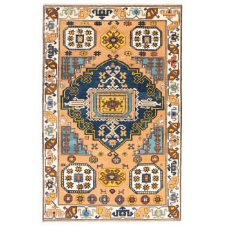 Village Rug with Medallion