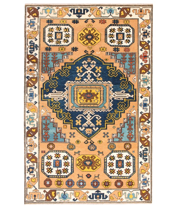 Village Rug with Medallion