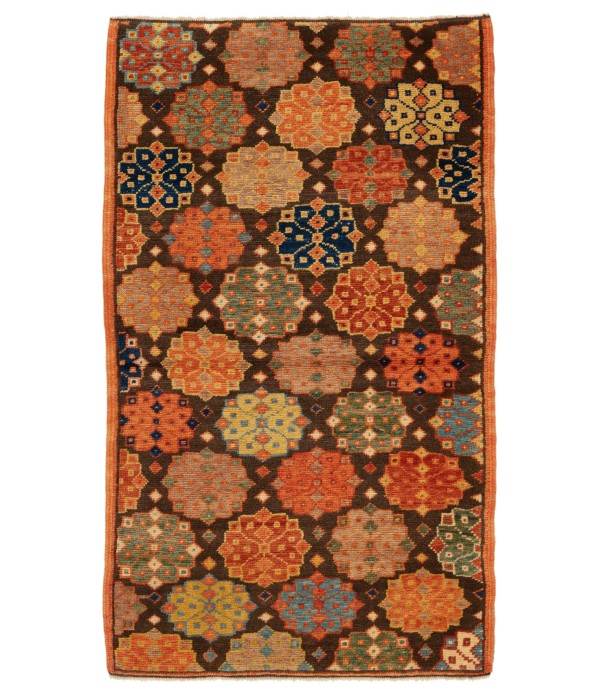 Rows of Rosettes Rug