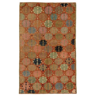 Rows of Rosettes Rug