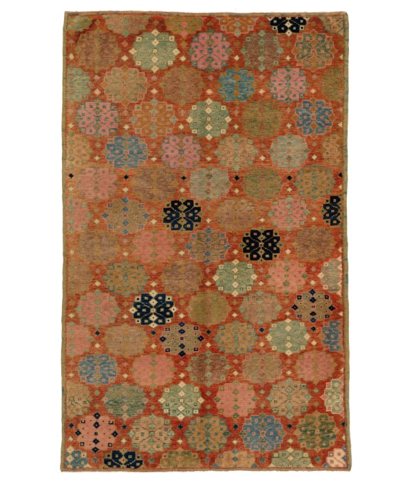 Rows of Rosettes Rug