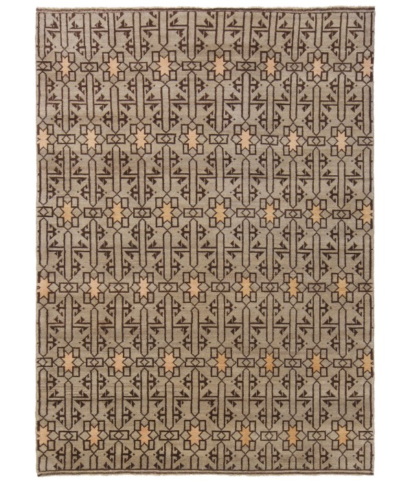 The Alaeddin Mosque Flowers and Stars Lattice Carpet
