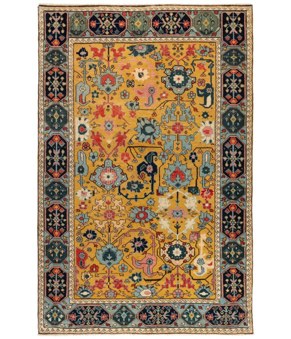 Flower and Leaf Lattice Rug