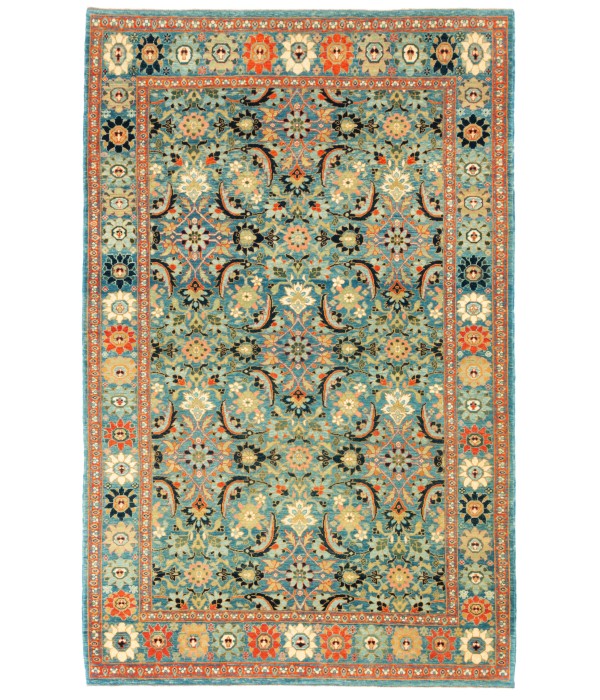 Fish Surrounding Lotuses Rug