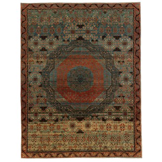 Mamluk Rug with Cusped Medallion