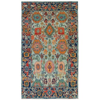 Palmettes and Flowers Lattice Rug