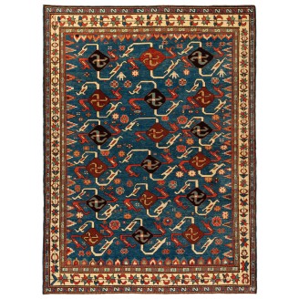 Rug with a Swastika Design