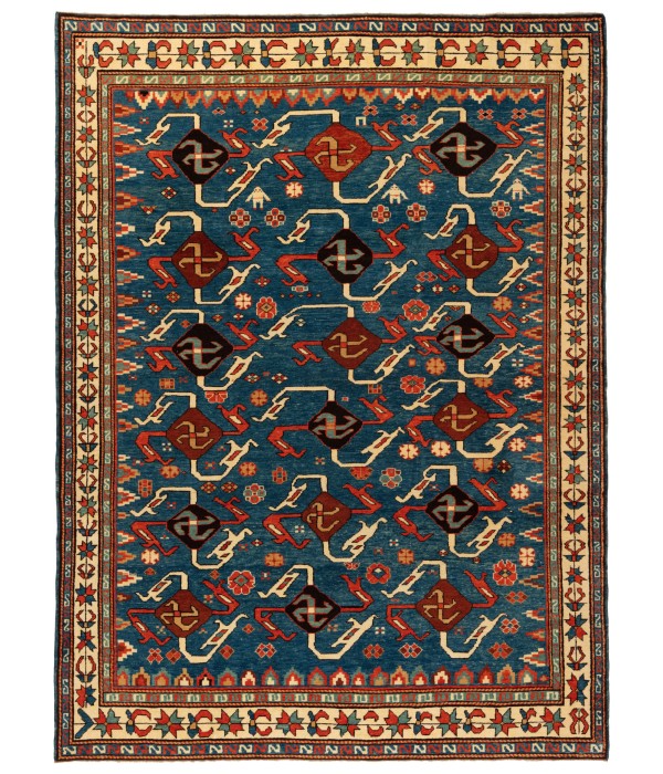 Rug with a Swastika Design