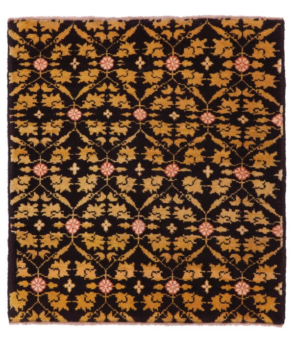 Mamluk Wagireh Rug with Flower Lattice Design