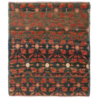 Mamluk Wagireh Rug with Flower Lattice Design