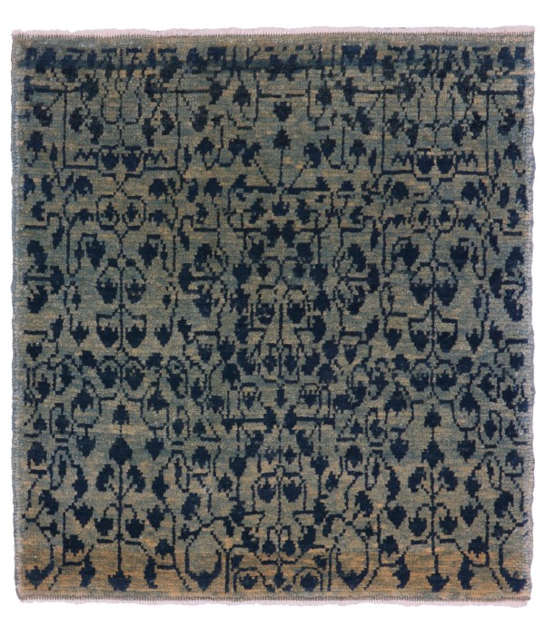 Mamluk Wagireh Rug with Leaf Lattice Design