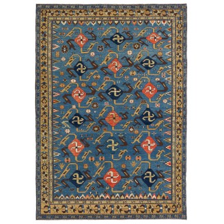 Rug with a Swastika Design