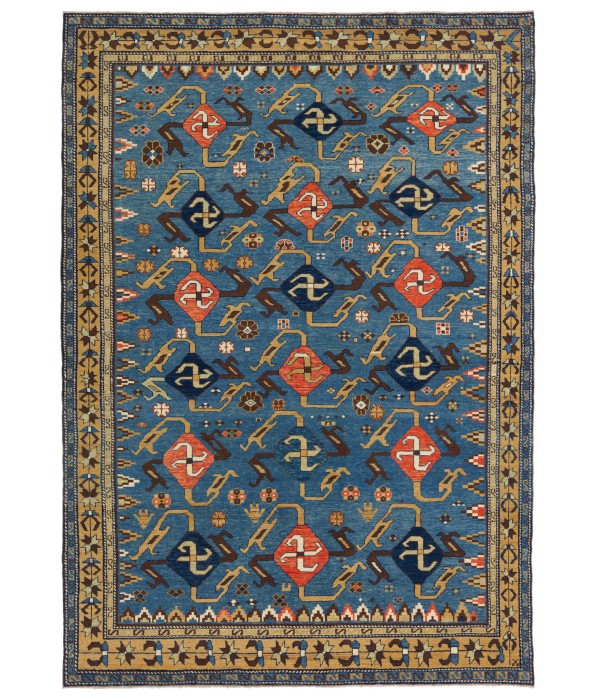 Rug with a Swastika Design