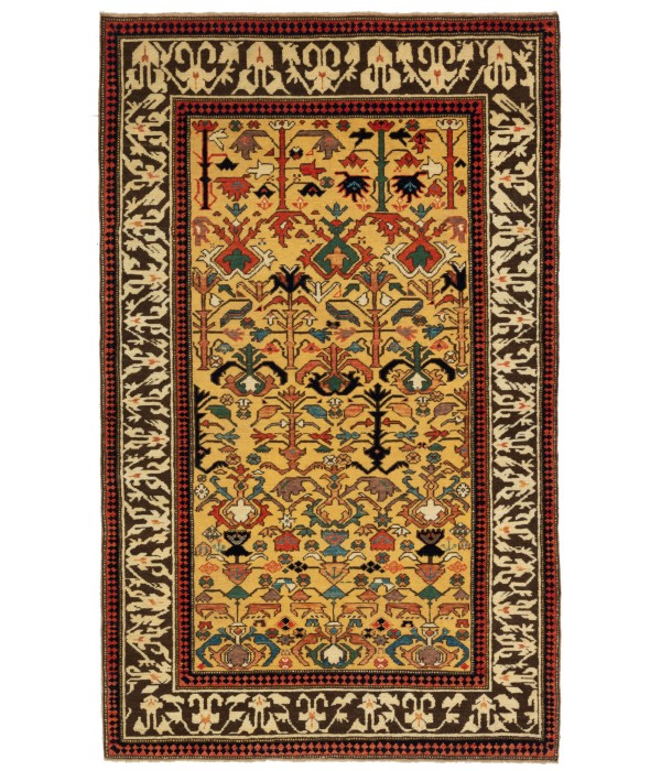 Kuba Rug with Ascending Palmettes and Flowers