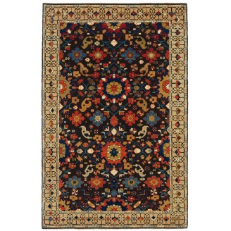 Palmettes and Flowers Lattice Rug