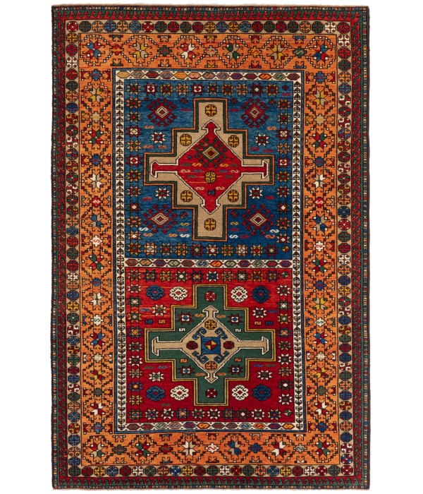 Two Medallions Kagizman Kazak Rug