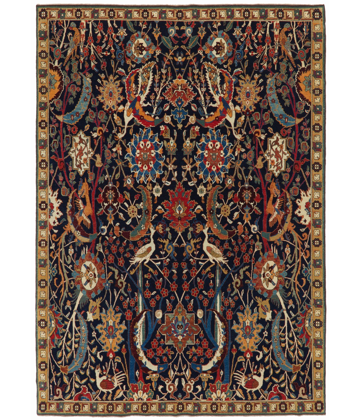 ART00675 Kerman Vase Carpet from Alice de Rothschild Collection by Ararat Rugs