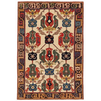 Kuba Rug with Ascending Palmettes and Flowers