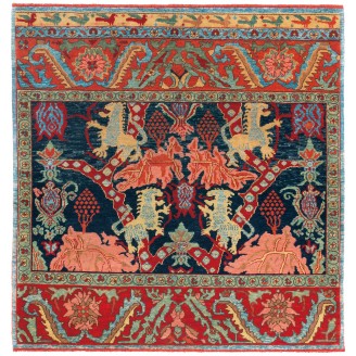 Bidjar Rug with Lion Design