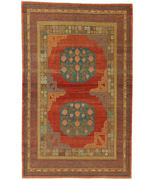 Khotan Rug with Pomegranate Design