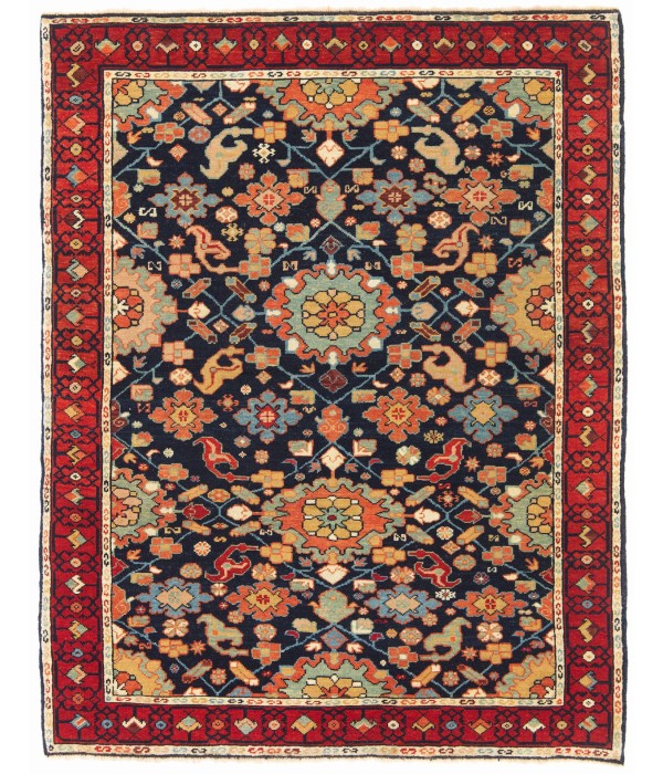 Palmettes and Flowers Lattice Rug - ART00594 Palmettes and Flowers Lattice Rug - ART00594