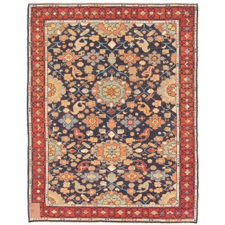 Palmettes and Flowers Lattice Rug - ART00594