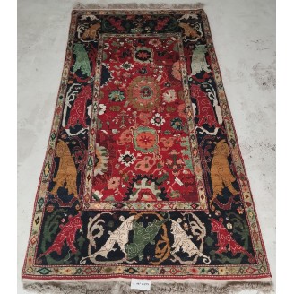 Palmettes and Flowers Lattice Rug Palmettes and Flowers Lattice Rug